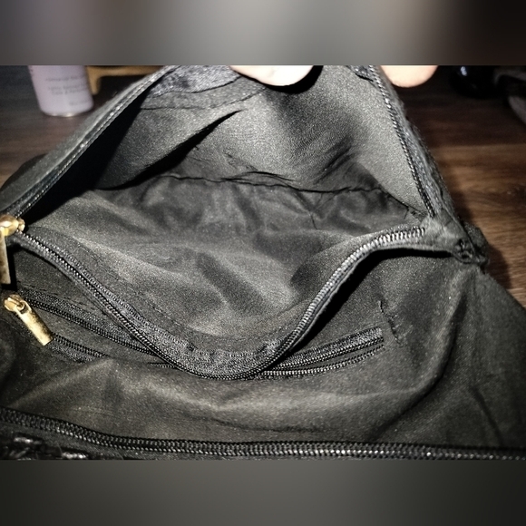 Handmade Black Clutch Purse with Silver Studs New - Picture 8 of 9